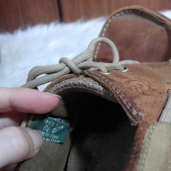 Men's Dunham Captain Mesh Brown Boat Shoe 9 1/2D - Picture 8 of 8